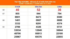 XSMN 24/11 - Kết quả xổ số miền Nam hôm nay 24/11/2025 - Trực tiếp XSMN ngày 24 tháng 11