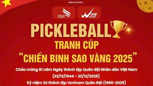 Giải Pickleball Cúp Chiến binh Sao Vàng 2025: Khi quân nhân cũng say mê môn thể thao mới mẻ