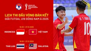 Lịch thi đấu bóng đá hôm nay 27/12: Trực tiếp Việt Nam vs Indonesia, bán kết futsal U19 Đông Nam Á