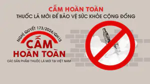 CẤM HOÀN TOÀN THUỐC LÁ MỚI ĐỂ BẢO VỆ SỨC KHỎE CỘNG ĐỒNG
