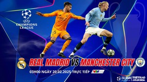 Nhận định, soi tỷ lệ Real Madrid vs Man City 03h00 ngày 20/2, vòng play-off Cúp C1 châu Âu