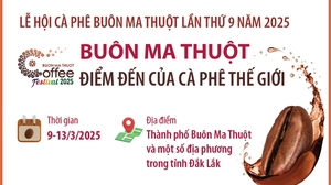 Lễ hội Cà phê Buôn Ma Thuột lần thứ 9 năm 2025: Buôn Ma Thuột - Điểm đến của cà phê thế giới