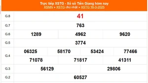 XSTG 16/3 - Kết quả xổ số Tiền Giang hôm nay 16/3/2025 - Trực tiếp XSTG ngày 16 tháng 3