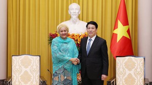 Chủ tịch nước Lương Cường tiếp Phó Tổng Thư ký Liên hợp quốc Amina Mohammed
