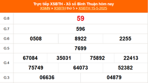 XSBTH 15/5 - Kết quả xổ số Bình Thuận hôm nay 15/5/2025 - Trực tiếp XSBTH ngày 15 tháng 5