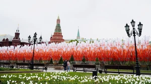 Hình ảnh Thủ đô Moskva trang trí chuẩn bị đón Ngày Chiến thắng