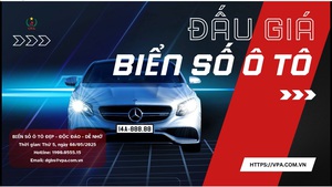 Biển số 14a – 888.88 và 14k – 111.11 được đấu giá vào ngày 8/5/2025.