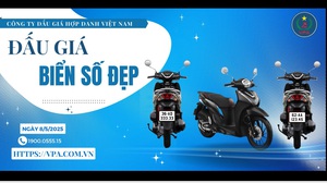 Biển số 333.33 và 123.45 cho xe mô tô – xe gắn máy sẽ được đấu giá