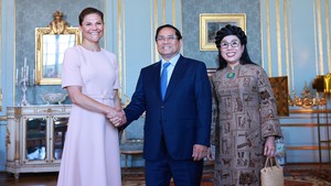 Thủ tướng Phạm Minh Chính và Phu nhân chào xã giao Công chúa Kế vị Victoria Ingrid Alice Désirée