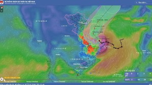 Bão số 1 di chuyển về phía Tây Nam đảo Hải Nam (Trung Quốc)