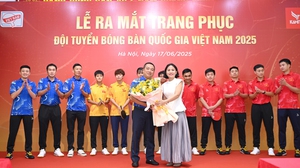 Ra mắt trang phục ĐT bóng bàn Quốc gia Việt Nam 2025
