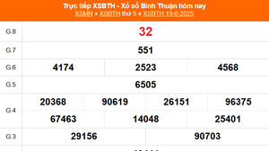 XSBTH 19/6 - Kết quả xổ số Bình Thuận hôm nay 19/6/2025 - Trực tiếp XSBTH ngày 19 tháng 6