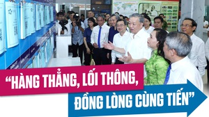 “Hàng thẳng, lối thông, đồng lòng cùng tiến”