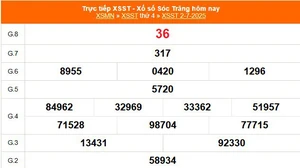 XSST 2/7 - Kết quả xổ số Sóc Trăng hôm nay 2/7/2025 - Trực tiếp XSST ngày 2 tháng 7