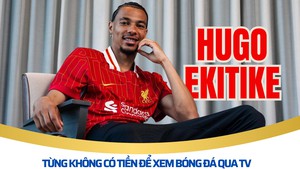 Hugo Ekitike: Tôi từng không có tiền để xem bóng đá qua TV