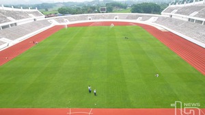 Chuẩn bị khánh thành SVĐ lớn nhất miền núi phía Bắc, quy mô như sân Hàng Đẫy và được trồng loại cỏ đặc biệt