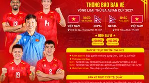 Công bố giá vé hai trận đội tuyển Việt Nam gặp Nepal tại vòng loại Asian Cup 2027
