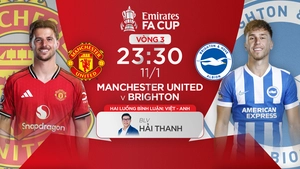 Link xem trực tiếp bóng đá MU vs Brighton 23h30 hôm nay, Cúp FA vòng 3