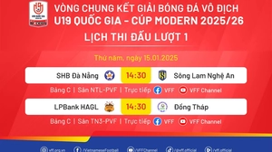 Lịch thi đấu bóng đá hôm nay 15/1: Trực tiếp VCK U19 quốc gia
