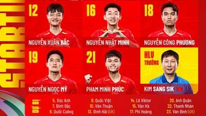 Đội hình xuất phát U23 Việt Nam vs U23 Trung Quốc: Đình Bắc vẫn dự bị, Ngọc Mỹ sát cánh với Lê Phát