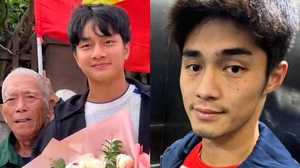 Thủ môn Trung Kiên đăng ảnh đi chùa trong bối cảnh đàn em Cao Văn Bình được chào đón như người hùng ở quê