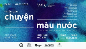 Định vị màu nước trong dòng chảy mỹ thuật đương đại