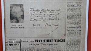 Bút tích quý của Bác tại Tổng tuyển cử đầu tiên của Quốc hội năm 1946