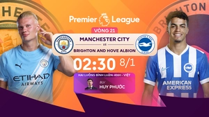 Link xem trực tiếp bóng đá Man City vs Brighton 2h30 ngày 8/1, Ngoại hạng Anh vòng 21