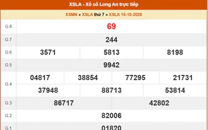 XSLA 10/10 - Kết quả xổ số Long An hôm nay 10/10/2026 - Trực tiếp XSLA ngày 10 tháng 10
