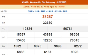 XSMB 12/10 - Kết quả xổ số miền Bắc hôm nay 12/10/2026 - KQXSMB thứ Hai ngày 12 tháng 10