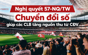 Nghị quyết 57-NQ/TW: Chuyển đổi số giúp các CLB tăng nguồn thu từ CĐV
