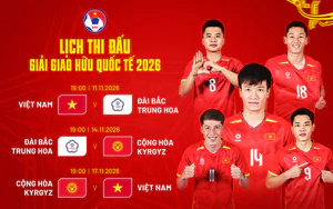 Lịch thi đấu FIFA Days tháng 11 của ĐT Việt Nam
