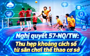 Nghị quyết 57-NQ/TW: Thu hẹp khoảng cách số từ sân chơi thể thao cơ sở