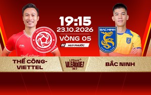 Xem trực tiếp bóng đá Thể Công Viettel vs Bắc Ninh 19h15 hôm nay, V-League vòng 5
