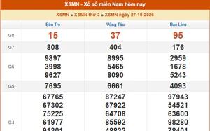 XSMN 29/10 - Kết quả xổ số miền Nam hôm nay 29/10/2026 - Trực tiếp xổ số hôm nay ngày 29 tháng 10