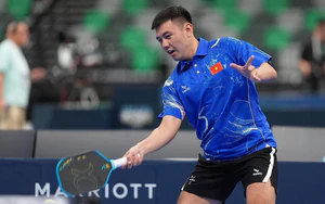 Lý Hoàng Nam thi đấu pickleball tại Đại hội Thể thao toàn quốc 2026