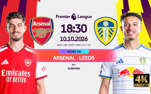 Trực tiếp bóng đá Arsenal vs Leeds 18h30 hôm nay, vòng 6 Ngoại hạng Anh