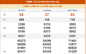 XSMN 10/10 - Kết quả xổ số miền Nam hôm nay 10/10/2026 - Trực tiếp XSMN ngày 10 tháng 10