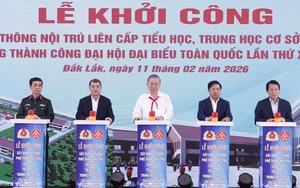 Tổng Bí thư dự khởi công Trường Phổ thông nội trú liên cấp Tiểu học, THCS Ea Rốk, Đắk Lắk