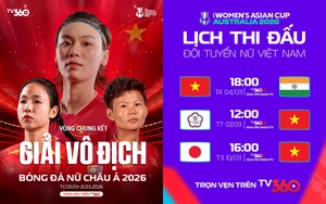 Lịch thi đấu bóng đá nữ châu Á 2026 của ĐT Việt Nam
