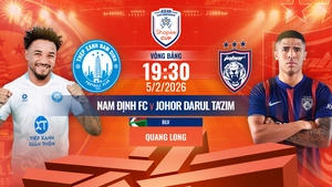 Link xem trực tiếp bóng đá Nam Định vs JDT 19h30 hôm nay, Shopee Cup vòng bảng