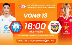 Lịch thi đấu bóng đá hôm nay 9/2: Trực tiếp Nam Định vs Hà Tĩnh