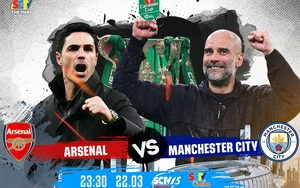 Link xem trực tiếp bóng đá Arsenal vs Man City 23h30 hôm nay, chung kết Cúp Liên đoàn Anh