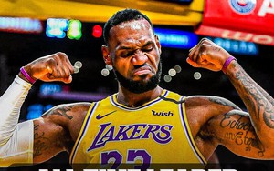 Huyền thoại bóng rổ LeBron James tiếp tục đi vào lịch sử NBA với một kỷ lục vô tiền khoáng hậu