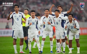 Dẫn trước 2-0, U23 Thái Lan vẫn không thể thắng U23 Trung Quốc trong trận đấu có 2 thẻ đỏ