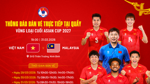 Bán vé trực tiếp trận Việt Nam-Malaysia