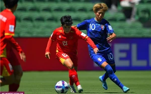 ĐT nữ Việt Nam thua trận đầu tiên ở giải vô địch bóng đá nữ châu Á 2026