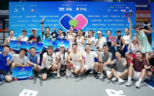 Lý Hoàng Nam và Nguyễn Văn Phương tranh tài cùng anh tài, chị đẹp ở giải pickleball Cặp đôi Cúp