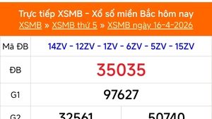 XSMB 16/4 - Kết quả Xổ số miền Bắc hôm nay 16/4/2026 - Kết quả XSMB thứ Năm ngày 16 tháng 4