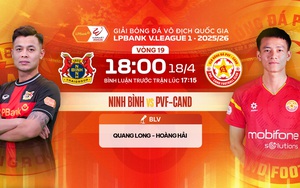 Link xem trực tiếp bóng đá Ninh Bình vs PVF-CAND 18h00 hôm nay, V-League vòng 19